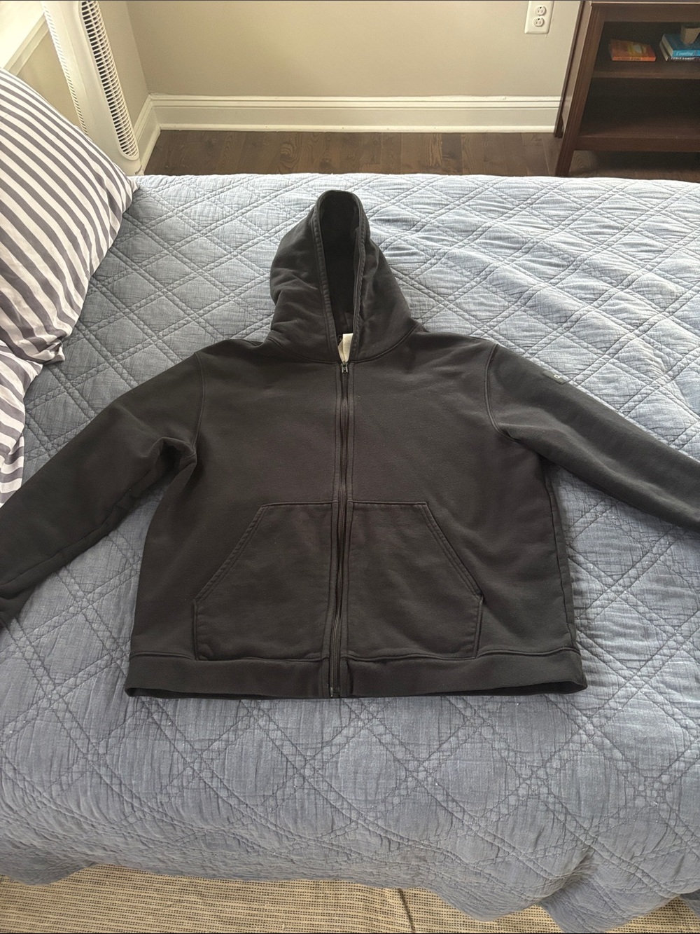 ALO Yoga Black Zip-Up Hoodie